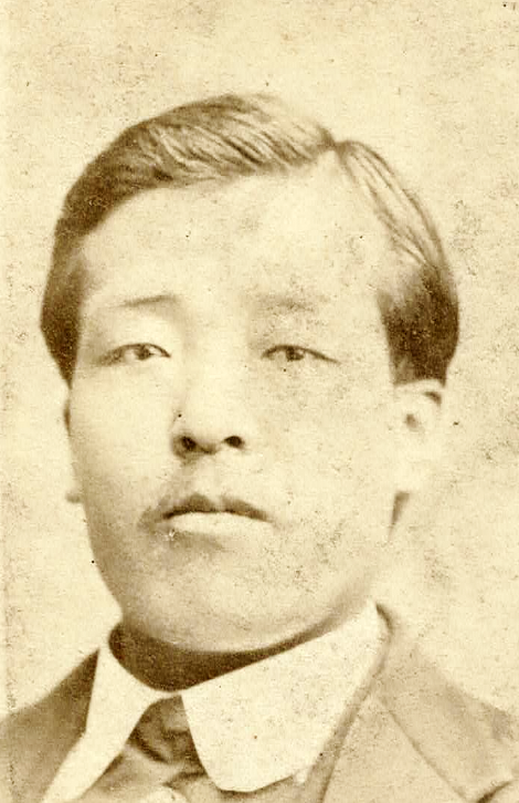 Sakichi Yanagisawa (柳澤佐吉): A Key Initial Member of the Fukuinkai. Sakichi emigrated to the United States in October 1869 as a member of the Wakamatsu Colony, the first organized Japanese agricultural settlement in the country. His wife, Nami (なみ), accompanied him. The colony, however, collapsed by 1871. Private Collection. Courtesy of Kanako Yamaguchi.