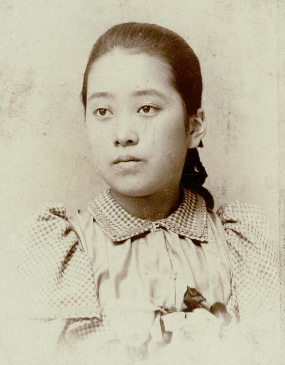 Yoneko Yanagisawa（柳澤米子）: Daughter of Sakichi and Nami Yanagisawa. Private Collection. Courtesy of Kanako Yamaguchi.                                                                               Concerned about the lack of reliable midwives, Nami, while pregnant, returned to Japan in 1873, to give birth. Sakichi also returned to Japan temporarily. Yone was also baptized at the Fukuinkai and sang at the Christmas celebration in 1885.